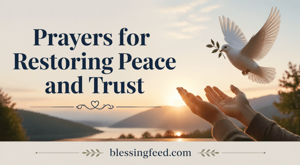 Prayers for Restoring Peace and Trust