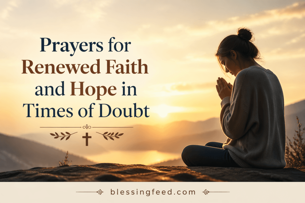 Prayers for Renewed Faith and Hope in Times of Doubt