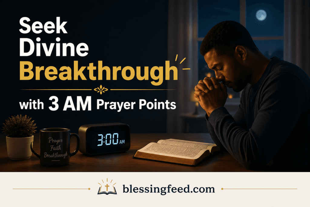 Seek Divine Breakthrough with 3 AM Prayer Points