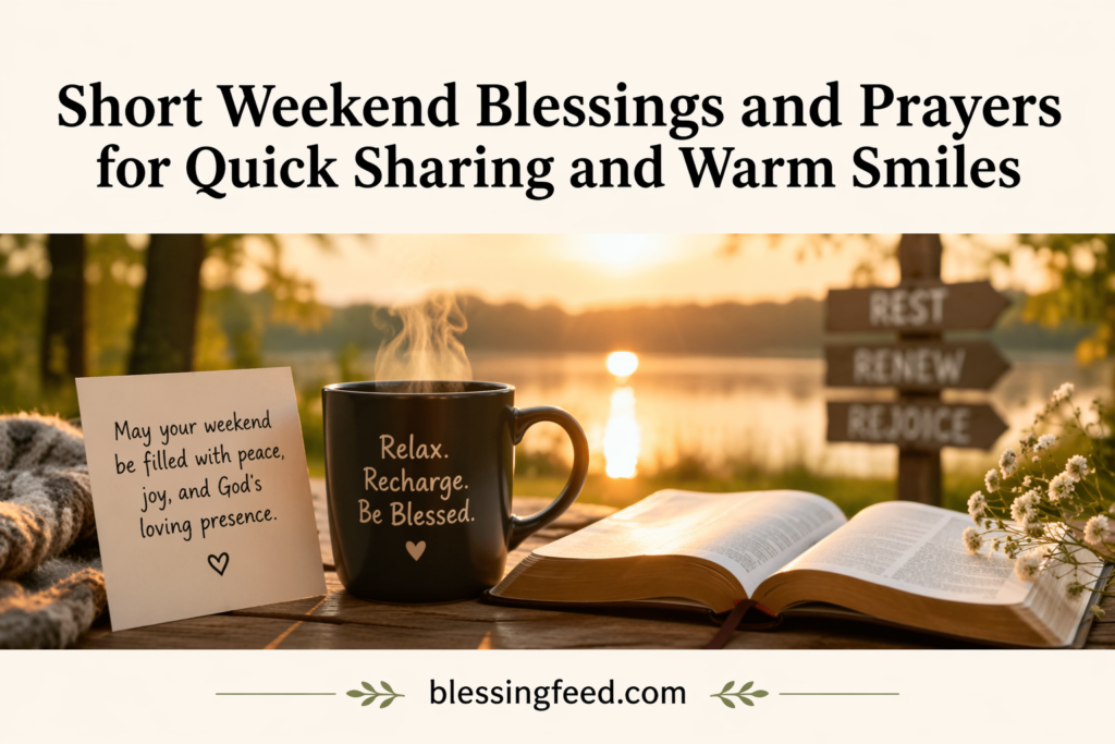 Short Weekend Blessings and Prayers for Quick Sharing and Warm Smiles