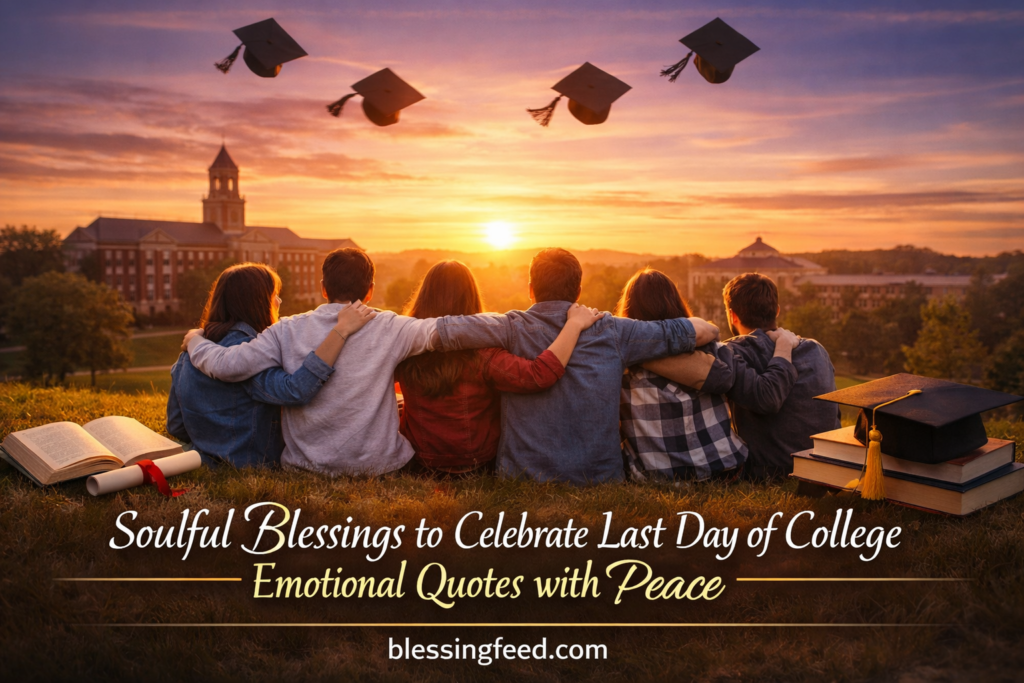 Soulful Blessings to Celebrate Last Day of College Emotional Quotes with Peace