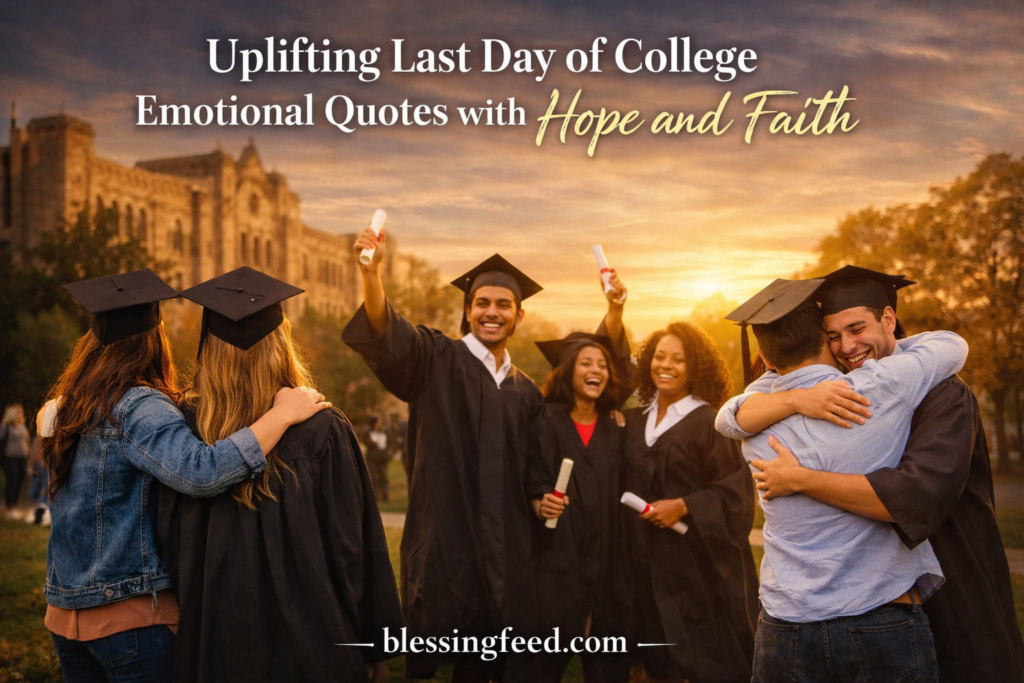 Uplifting Last Day of College Emotional Quotes with Hope and Faith