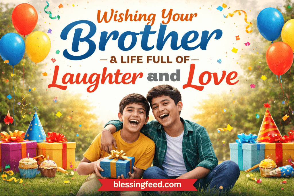 Wishing Your Brother a Life Full of Laughter and Love