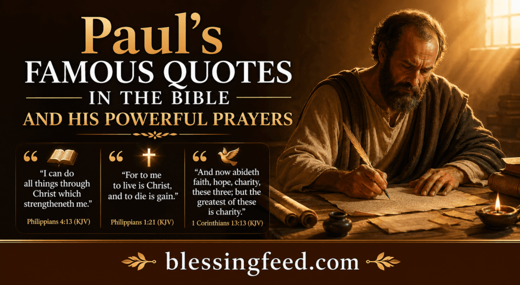Paul’s Famous Quotes in the Bible and His Powerful Prayers