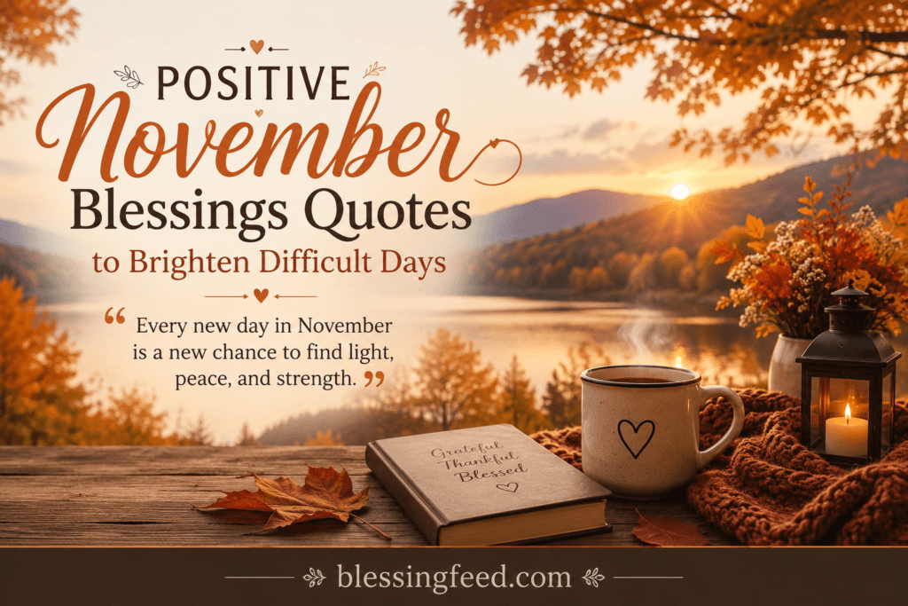 Positive November Blessings Quotes to Brighten Difficult Days