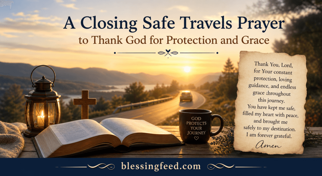 A Closing Safe Travels Prayer to Thank God for Protection and Grace