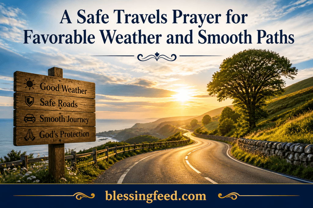 A Safe Travels Prayer for Favorable Weather and Smooth Paths