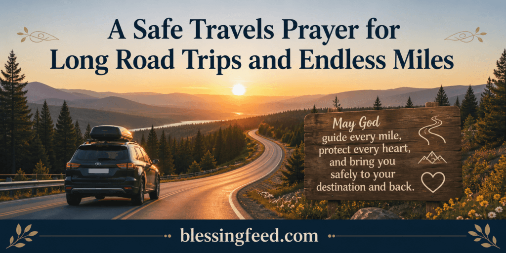 A Safe Travels Prayer for Long Road Trips and Endless Miles