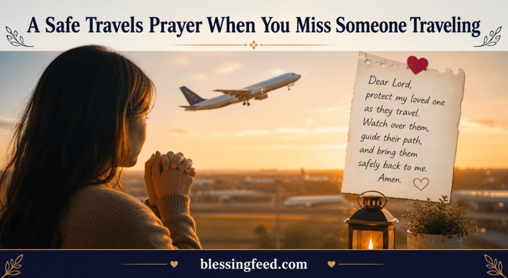 A Safe Travels Prayer When You Miss Someone Traveling