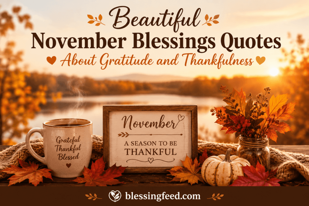 Beautiful November Blessings Quotes About Gratitude and Thankfulness