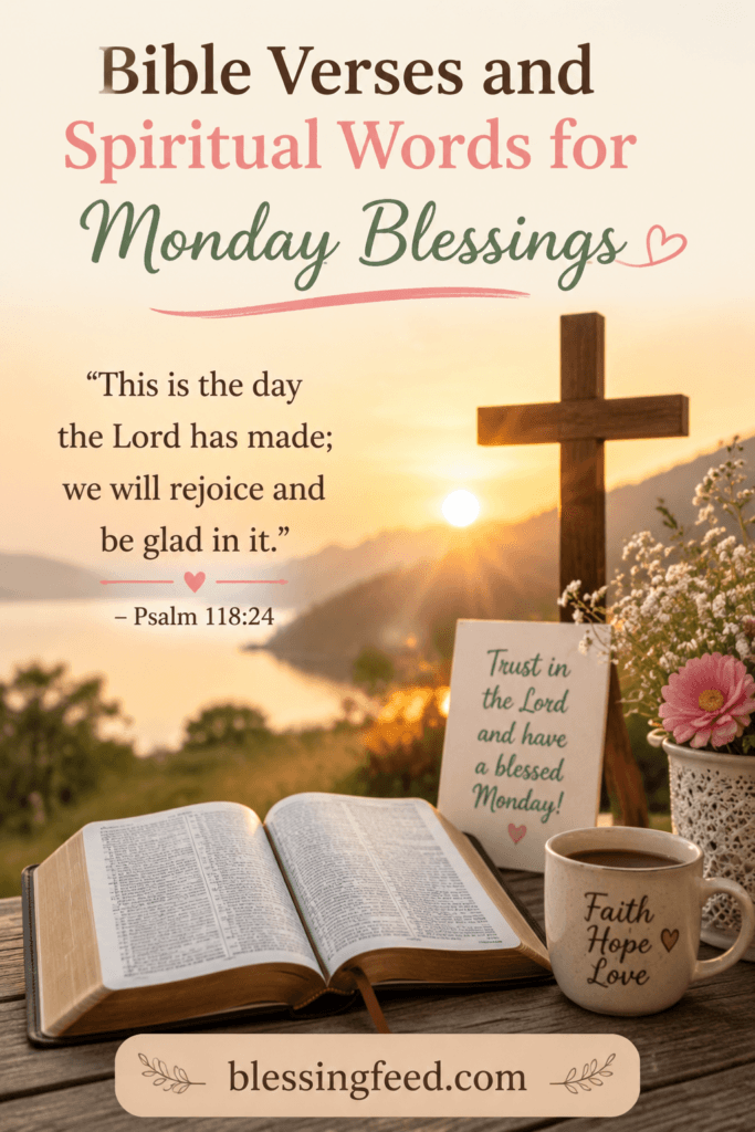 Bible Verses and Spiritual Words for Monday Blessings