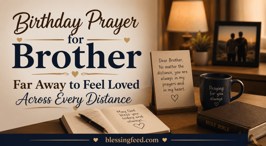 Birthday Prayer for Brother Far Away to Feel Loved Across Every Distance