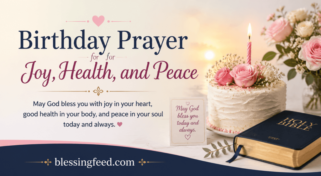 Birthday Prayer for Joy, Health, and Peace
