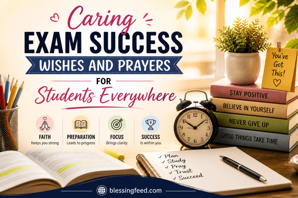 Caring Exam Success Wishes and Prayers for Students Everywhere