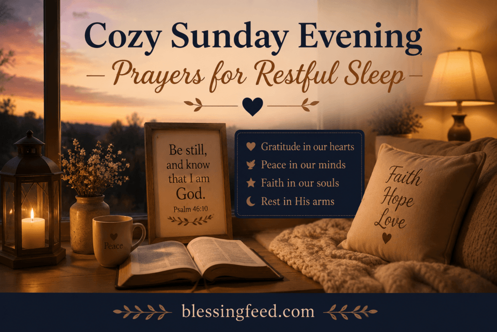 Cozy Sunday Evening Prayers for Restful Sleep