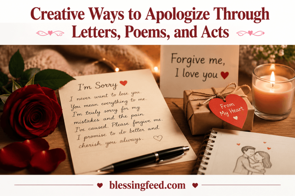 Creative Ways to Apologize Through Letters, Poems, and Acts