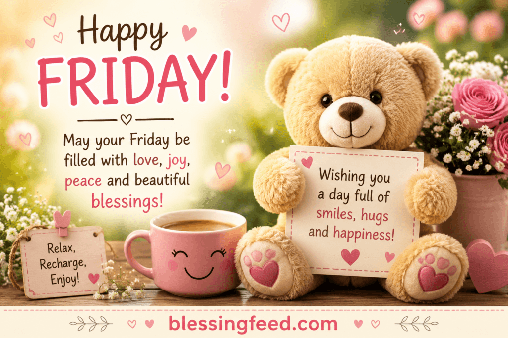 Cute and Cheerful Happy Friday Wishes for Loved Ones