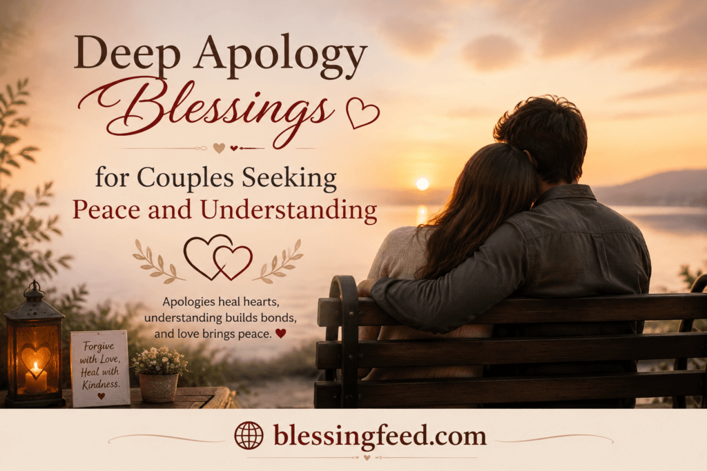 Deep Apology Blessings for Couples Seeking Peace and Understanding