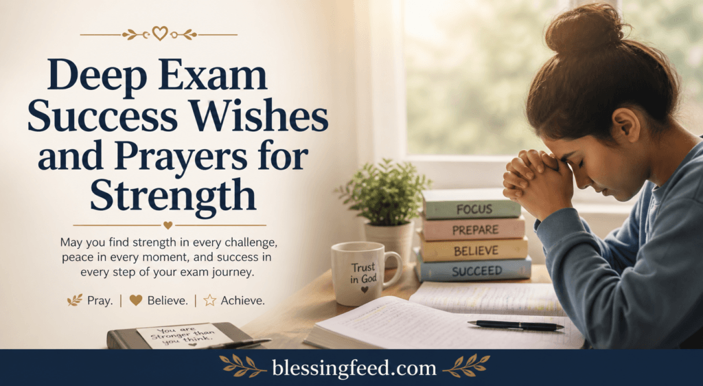 Deep Exam Success Wishes and Prayers for Strength