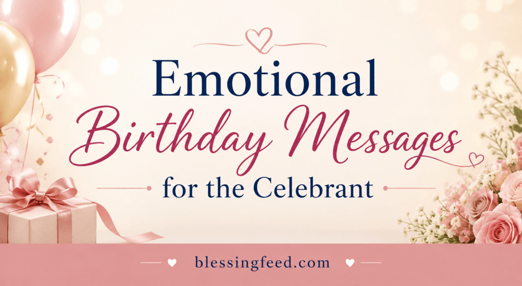 Emotional Birthday Messages for the Celebrant