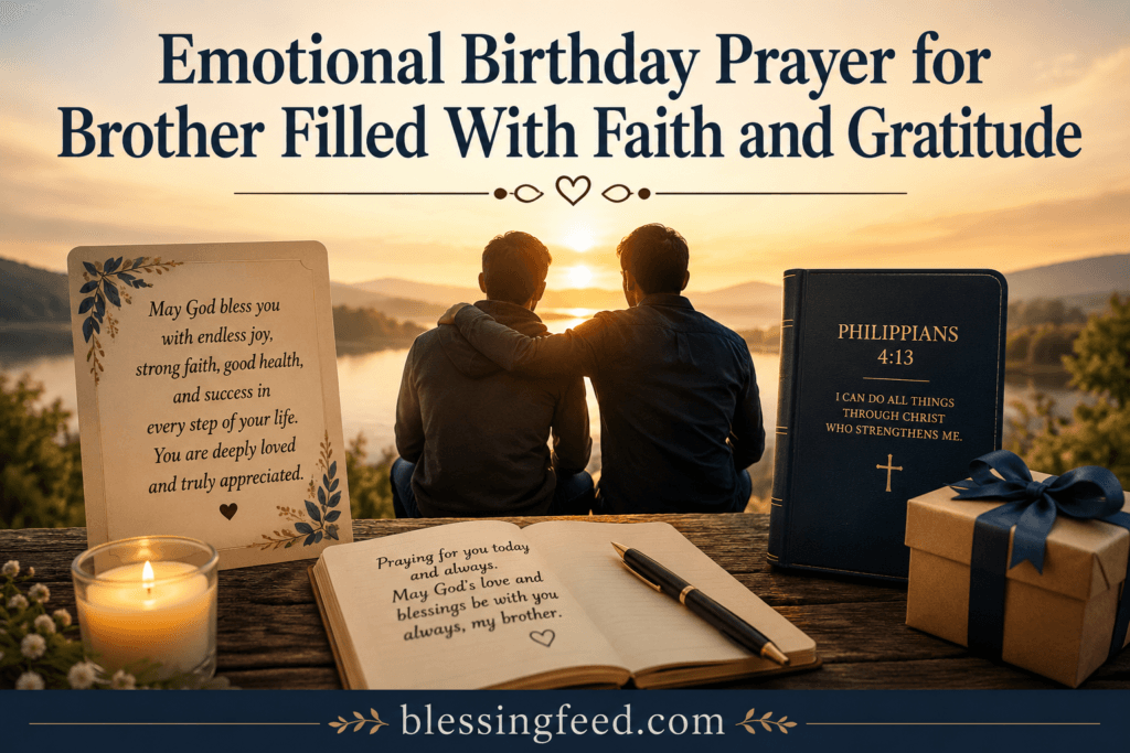Emotional Birthday Prayer for Brother Filled With Faith and Gratitude