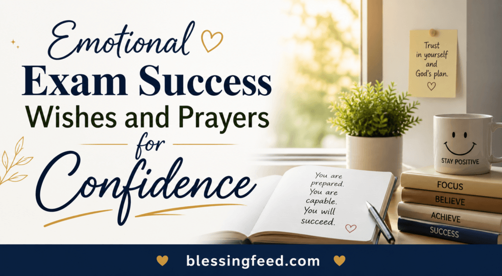 Emotional Exam Success Wishes and Prayers for Confidence
