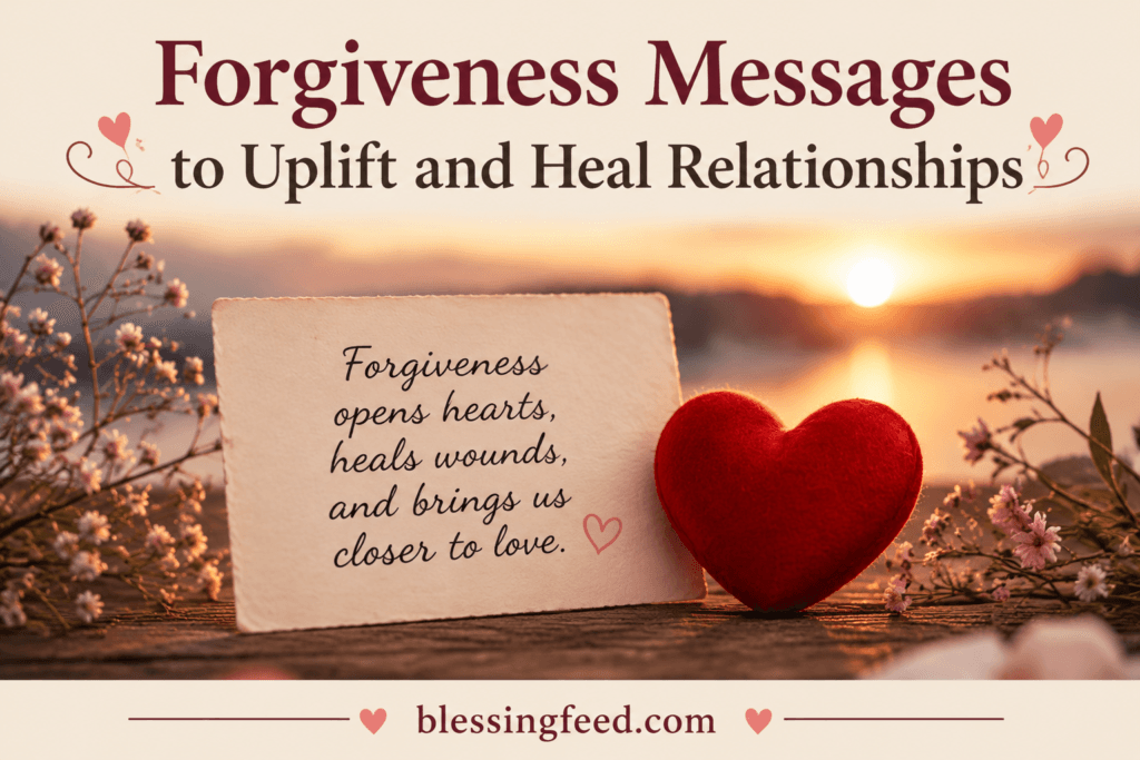 Forgiveness Messages to Uplift and Heal Relationships
