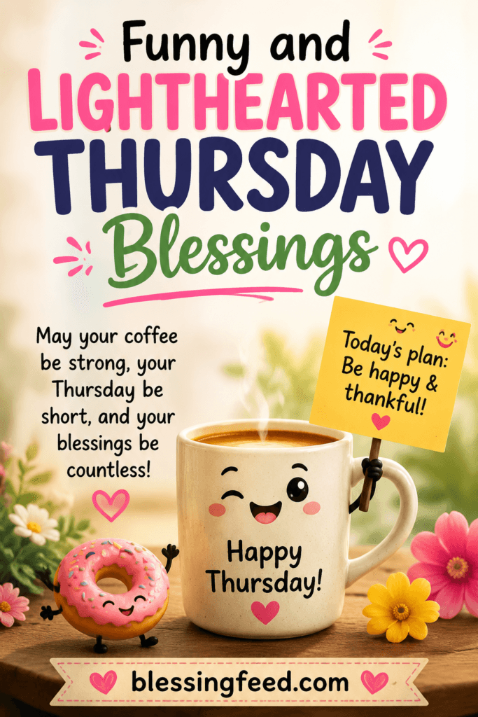 Funny and Lighthearted Thursday Blessings