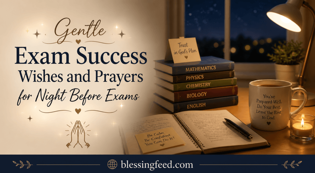 Gentle Exam Success Wishes and Prayers for Night Before Exams