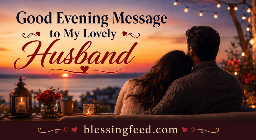 Good Evening Message to My Lovely Husband