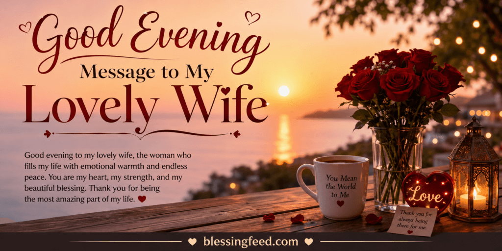 Good Evening Message to My Lovely Wife