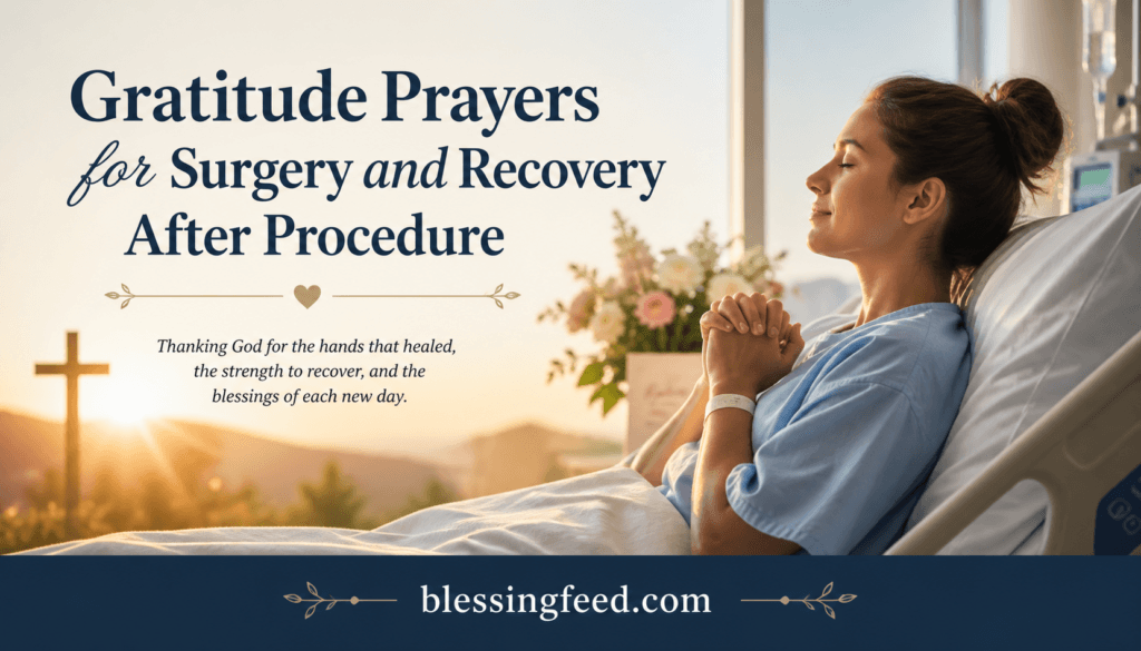 Gratitude Prayers for Surgery and Recovery After Procedure
