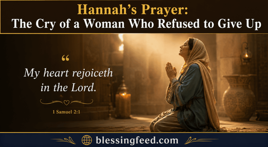 Hannah’s Prayer:The Cry of a Woman Who Refused to Give Up