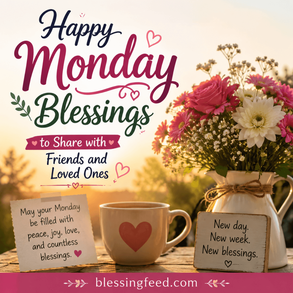 Happy Monday Blessings to Share with Friends and Loved Ones