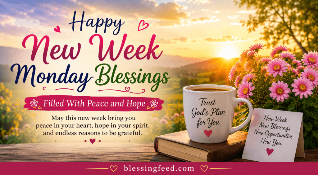 
Happy New Week Monday Blessings Filled With Peace and Hope
