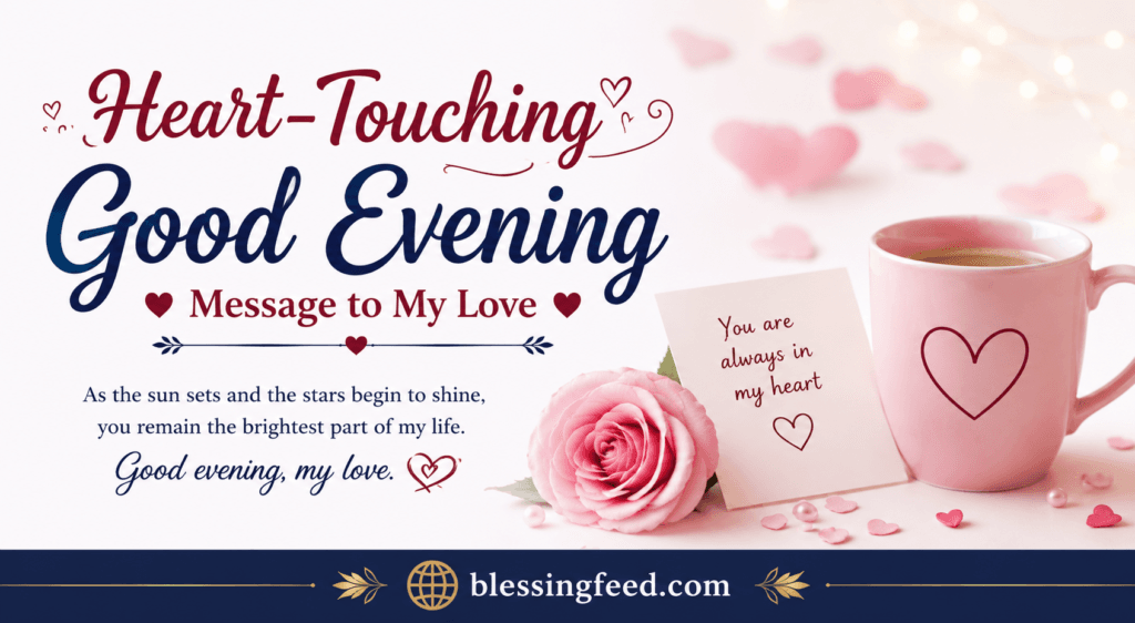Heart-Touching Good Evening Message to My Love