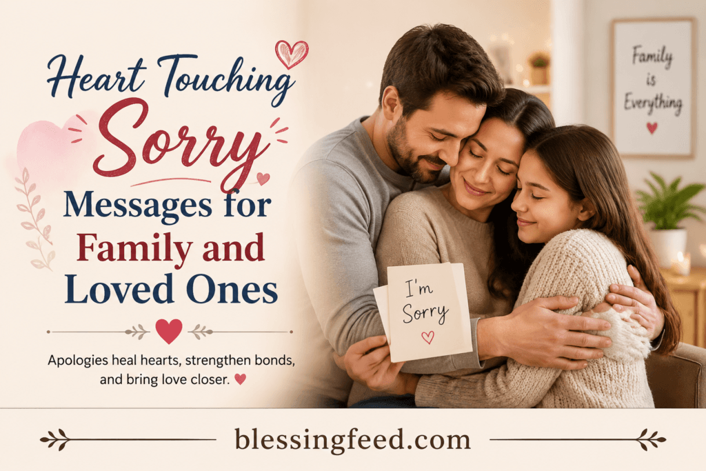 Heart Touching Sorry Messages for Family and Loved Ones