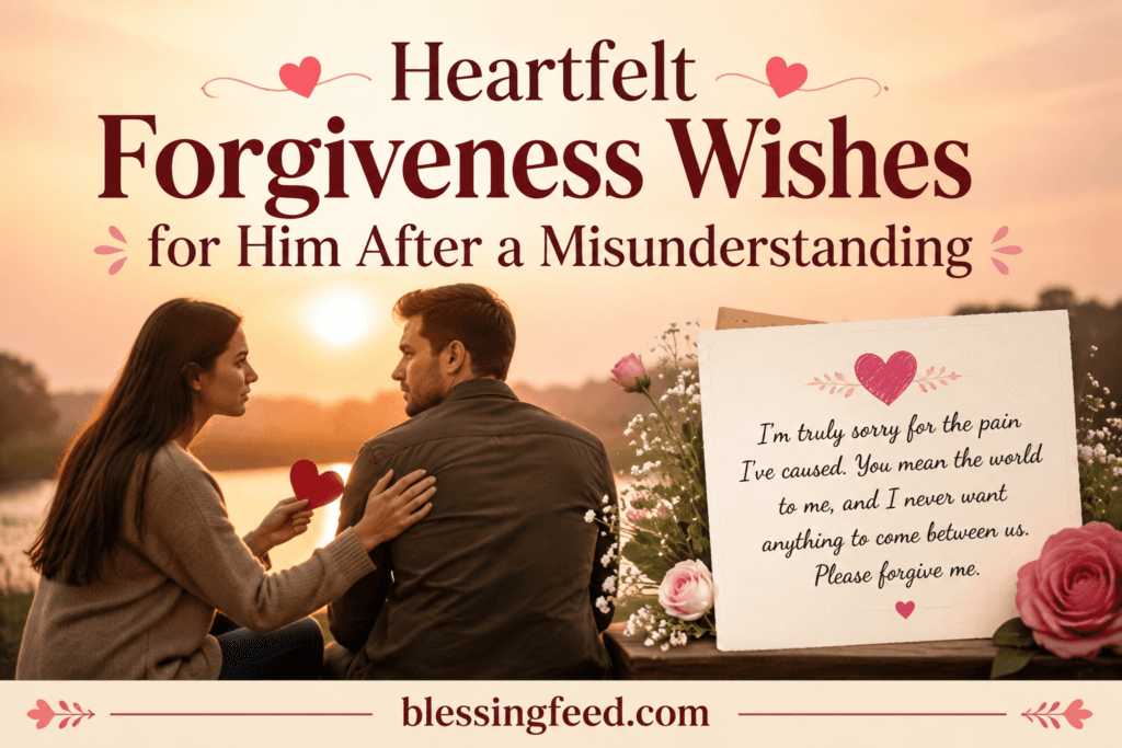 Heartfelt Forgiveness Wishes for Him After a Misunderstanding