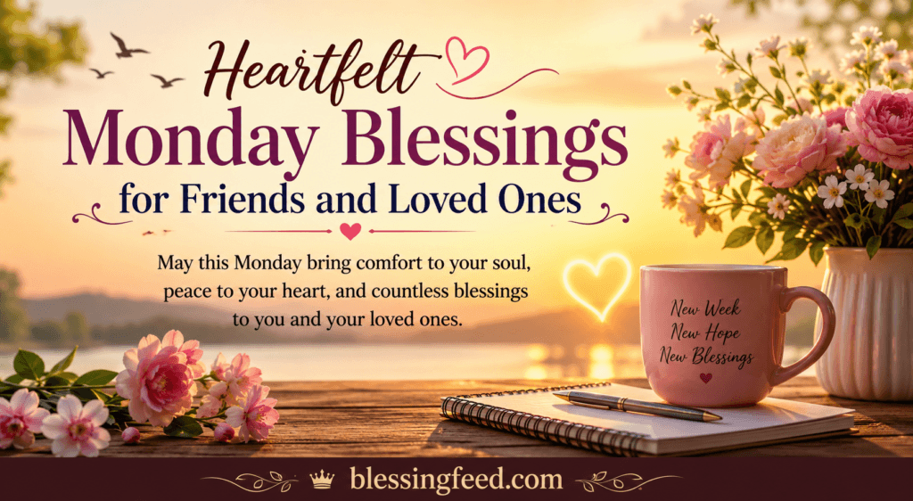 Heartfelt Monday Blessings for Friends and Loved Ones