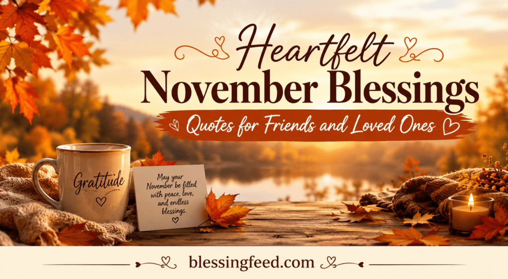 Heartfelt November Blessings Quotes for Friends and Loved Ones