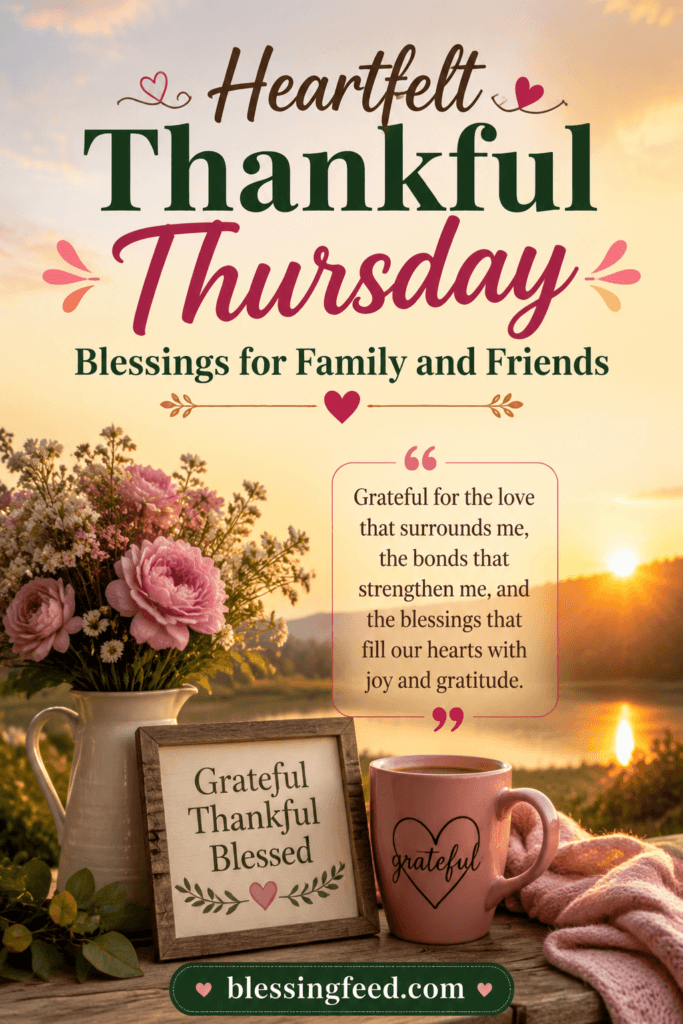 Heartfelt Thankful Thursday Blessings for Family and Friends