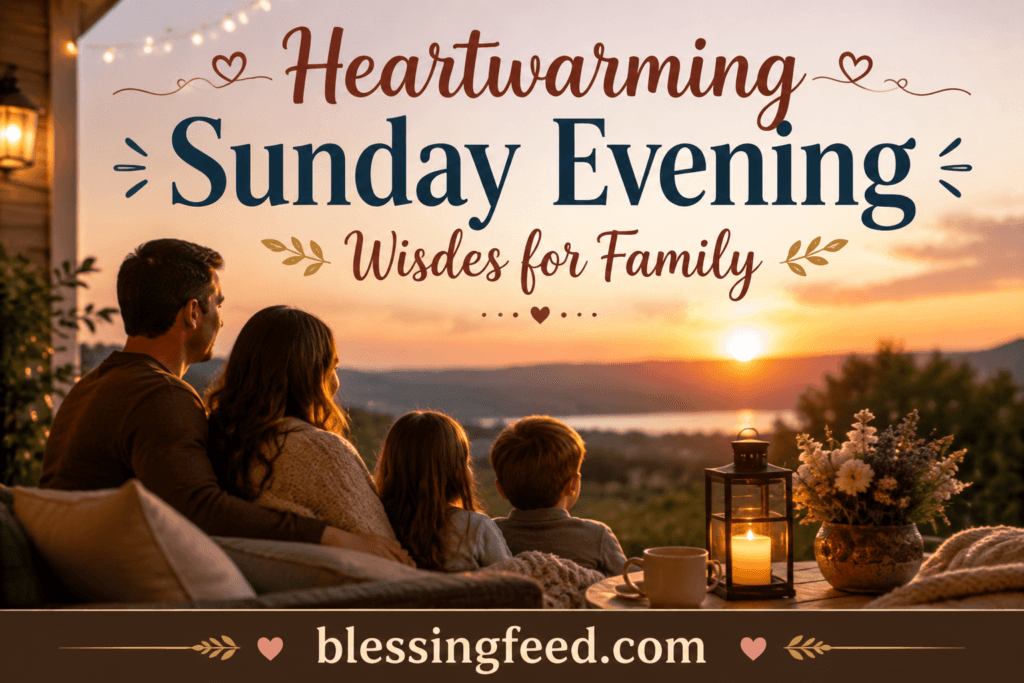 Heartwarming Sunday Evening Wishes for Family
