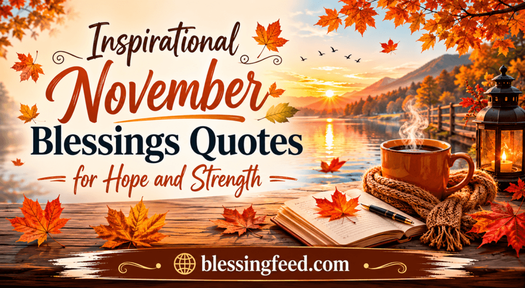 Inspirational November Blessings Quotes for Hope and Strength
