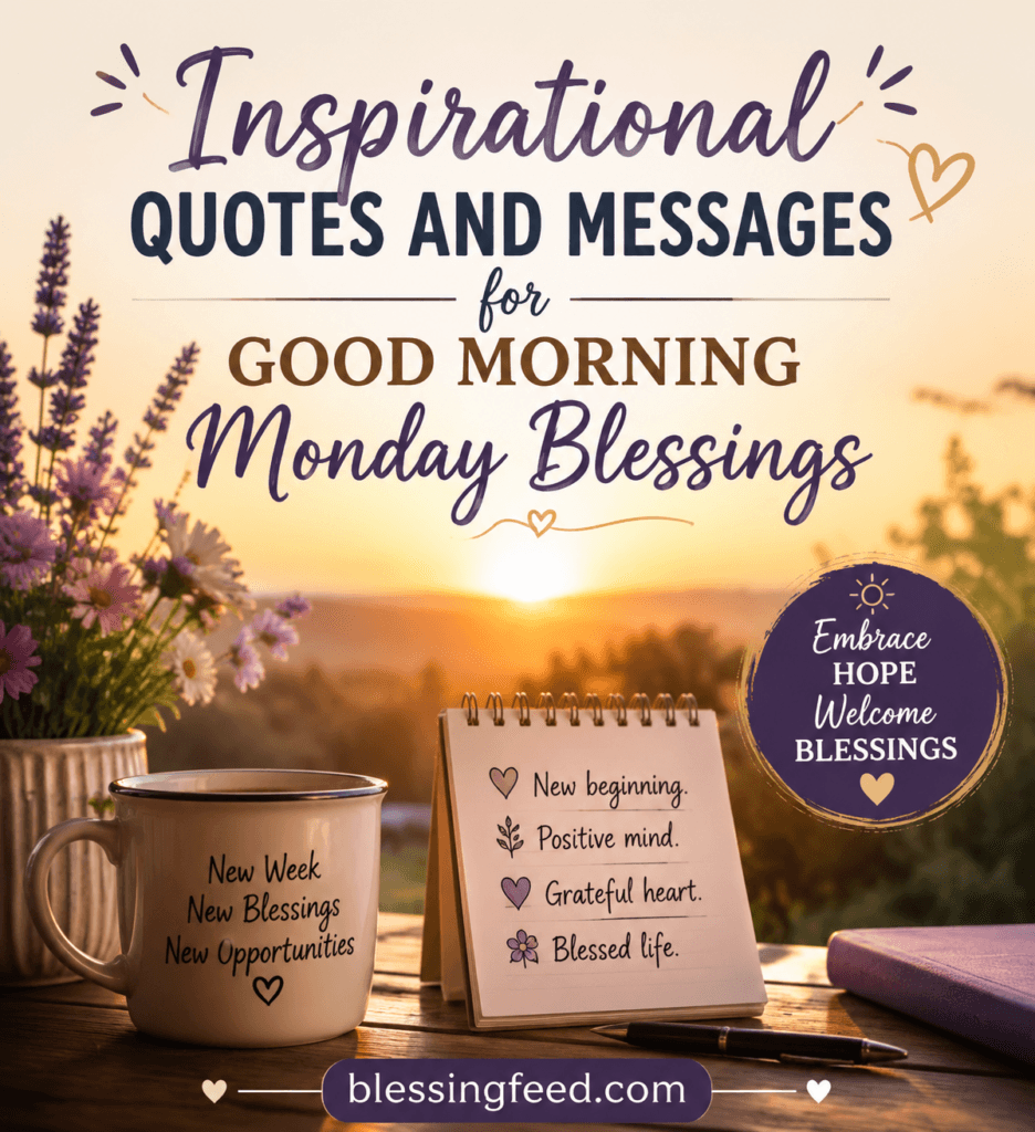 Inspirational Quotes and Messages for Good Morning Monday Blessings