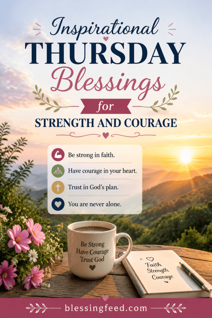Inspirational Thursday Blessings for Strength and Courage
