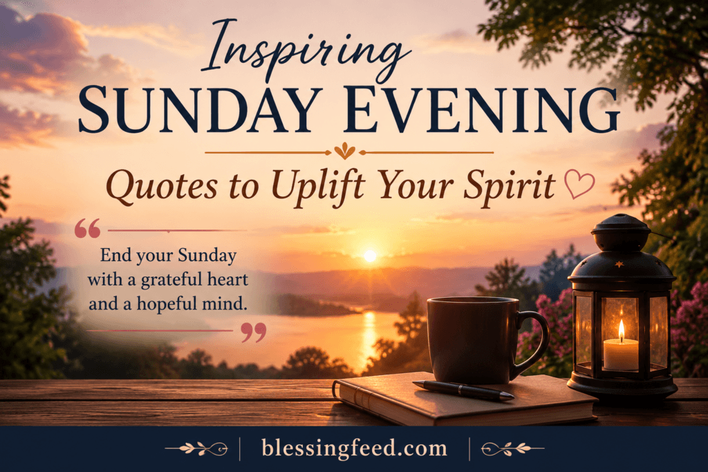 Inspiring Sunday Evening Quotes to Uplift Your Spirit