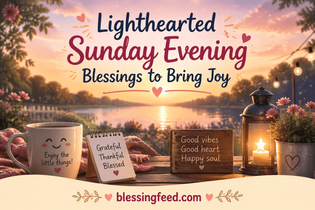Lighthearted Sunday Evening Blessings to Bring Joy