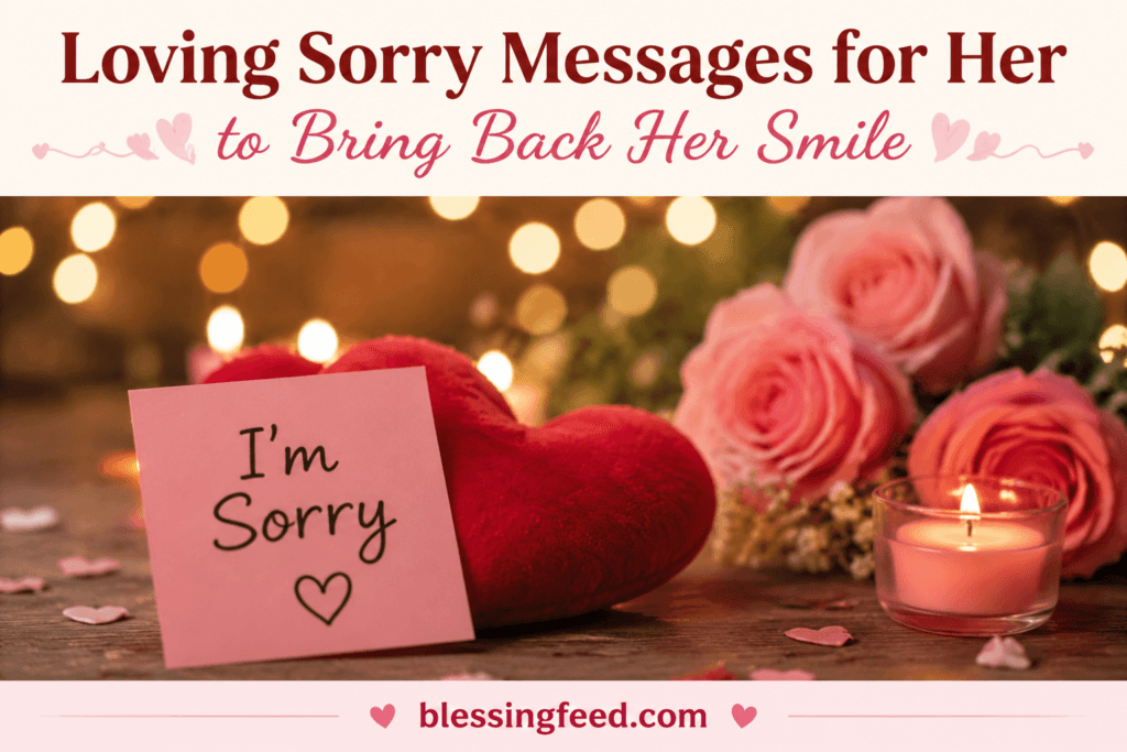 Loving Sorry Messages for Her to Bring Back Her Smile