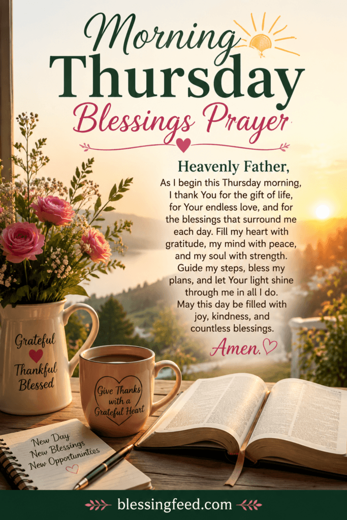 Morning Thursday Blessings Prayer