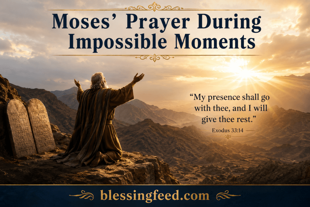 Moses’ Prayer During Impossible Moments